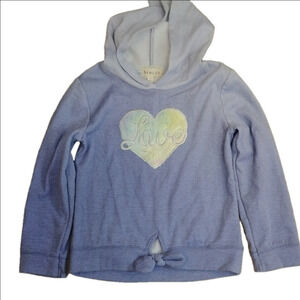 btween - Kids - Purple Yellow Heart Hoodie Sweatshirt